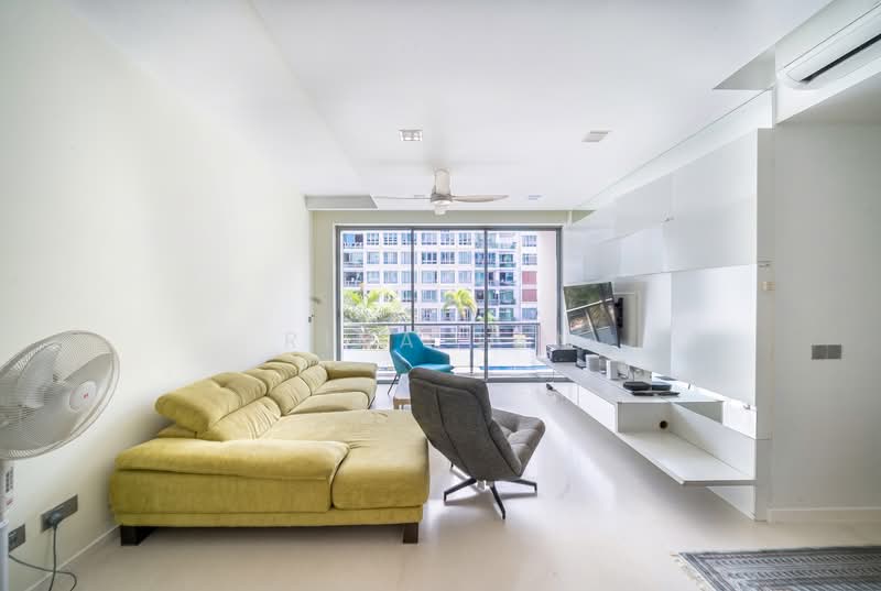 Ferraria Park Condo, 14 Flora Drive, 3 Bedrooms, 1,195 sqft, Condominium For Rent, by Rina Tan, 500148315 - Living Room - PropertyGuru.com.sg