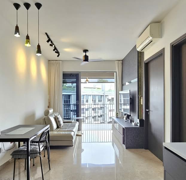 RiverTrees Residences, 21 Fernvale Close, 1 Bedroom, 506 sqft, Condominium For Rent, by Belle Tan May Sian, 500148338 - Living Room - PropertyGuru.com.sg