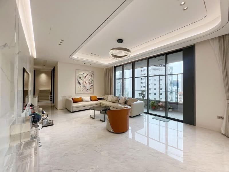 New Futura, 14 Leonie Hill Road, 4 Bedrooms, 2,250 sqft, Condominium For Rent, by Evan Yang 杨辉, 500148453 - Living Room - PropertyGuru.com.sg