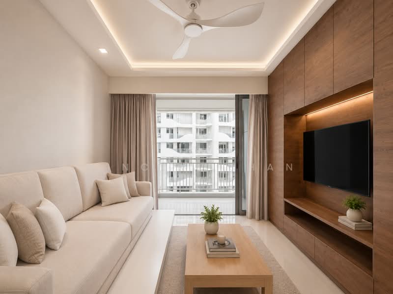 Arc at Tampines, 9 Tampines Avenue 8, 3 Bedrooms, 1,227 sqft, Executive Condominium For Sale, by Vincent Chan, 500148493 - Living Room - PropertyGuru.com.sg