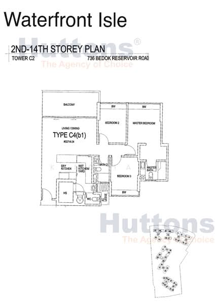 Waterfront Isle, 738 Bedok Reservoir Road, 3 Bedrooms, 1,216 sqft, Condominium For Rent, by King Tang, 500148554 - PropertyGuru.com.sg