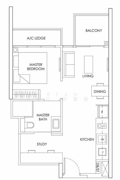 The Alps Residences, Tampines Avenue 10, 1 Bedroom, 506 sqft, Condominium For Rent, by Bryan Koh 许智俍, 500148567 - PropertyGuru.com.sg