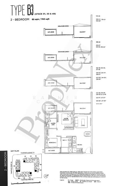 The Alps Residences, 109 Tampines Street 86, 2 Bedrooms, 700 sqft, Condominium For Sale, by Rayner Cheng, 500148650 - PropertyGuru.com.sg
