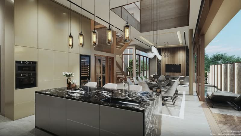 TOP Soon! Majestic Luxury Designer Link Bungalow Crafted by an Award-Winning Developer, Aida Street, 5 Bedrooms, 5,900 sqft, Semi-Detached House For Sale, by Amy Chew, 500148670 - Kitchen - PropertyGuru.com.sg