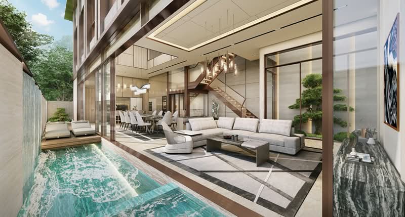 TOP Soon! Majestic Luxury Designer Semi Detached- Crafted by an Award-Winning Developer, Aida Street, 5 Bedrooms, 5,900 sqft, Semi-Detached House For Sale, by Amy Chew, 500148670 - Living Room - PropertyGuru.com.sg