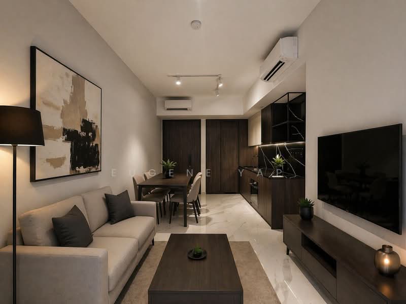Jervois Mansion, 4 Jervois Close, 2 Bedrooms, 861 sqft, Condominium For Rent, by Eugene Yap, 500148687 - Living Room - PropertyGuru.com.sg