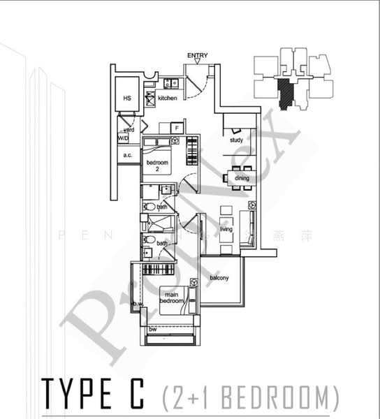 Beacon Heights, 8 Mar Thoma Road, 2 Bedrooms, 893 sqft, Condominium For Sale, by Pen Ang 洪燕萍, 500148693 - PropertyGuru.com.sg