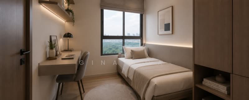 Blossoms By The Park, 9 Slim Barracks Rise, 3 Bedrooms, 1,076 sqft, Condominium For Sale, by Gina Poa, 500148757 - Bedroom - PropertyGuru.com.sg