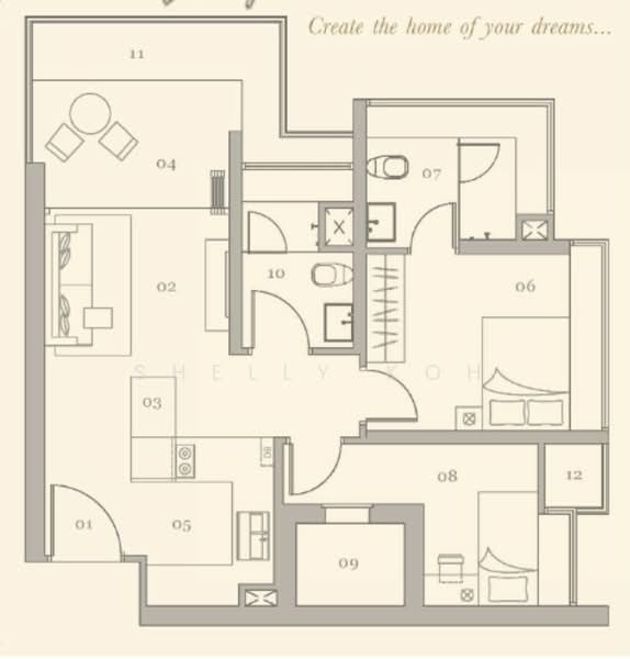 Gilstead Two, , 2 Bedrooms, 775 sqft, Condominium For Sale, by Shelly Koh, 500148776 - PropertyGuru.com.sg
