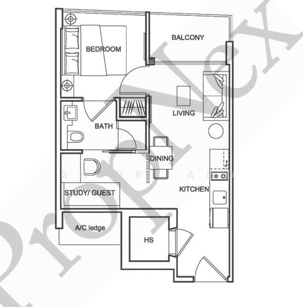 Centra Loft, 3 Lorong 35 Geylang, 1 Bedroom, 441 sqft, Condominium For Rent, by Sherry Ang, 500148831 - PropertyGuru.com.sg