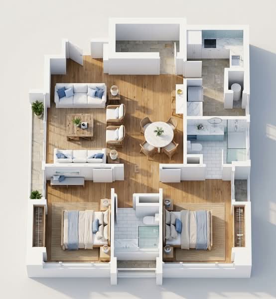 The Palladium, 20 Brooke Road, 2 Bedrooms, 882 sqft, Condominium For Sale, by Stephen Lee, 500148835 - PropertyGuru.com.sg