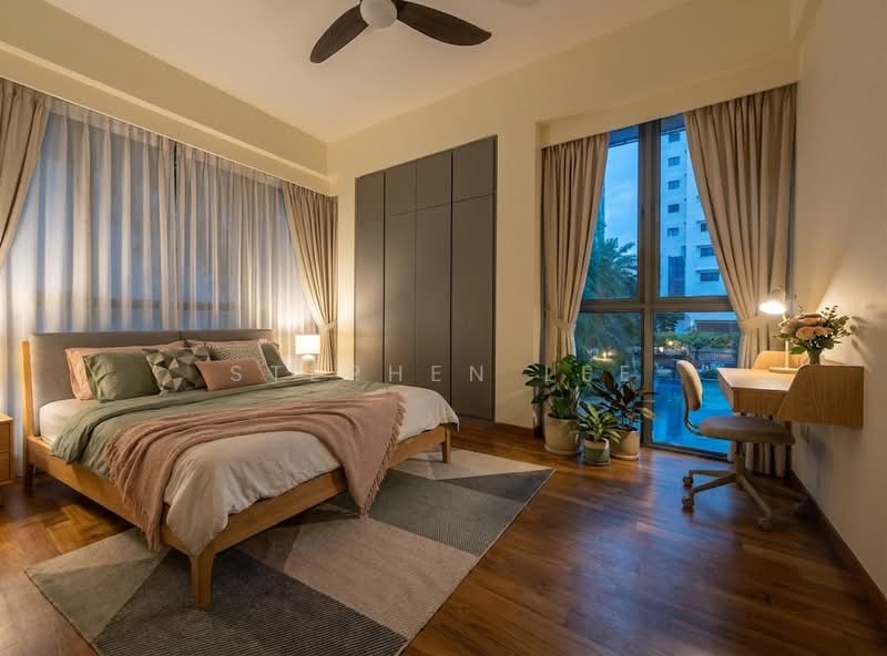 The Palladium, 20 Brooke Road, 2 Bedrooms, 882 sqft, Condominium For Sale, by Stephen Lee, 500148835 - Bedroom decor virtually staged - PropertyGuru.com.sg