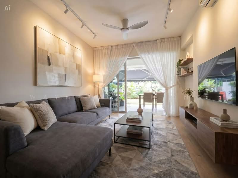Sophia Residence, 5 Sophia Road, 3 Bedrooms, 1,991 sqft, Condominium For Sale, by Wayne Joseph Ong 王伟洋, 500148924 - Living Room (AI generated) - PropertyGuru.com.sg