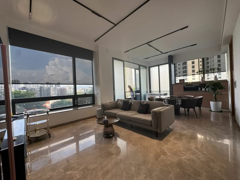 Nouvel 18, 16 Anderson Road, 4 Bedrooms, 1,765 sqft, Condominium For Rent, by Chen Yang 陈洋, 500148974 - Living Room - PropertyGuru.com.sg