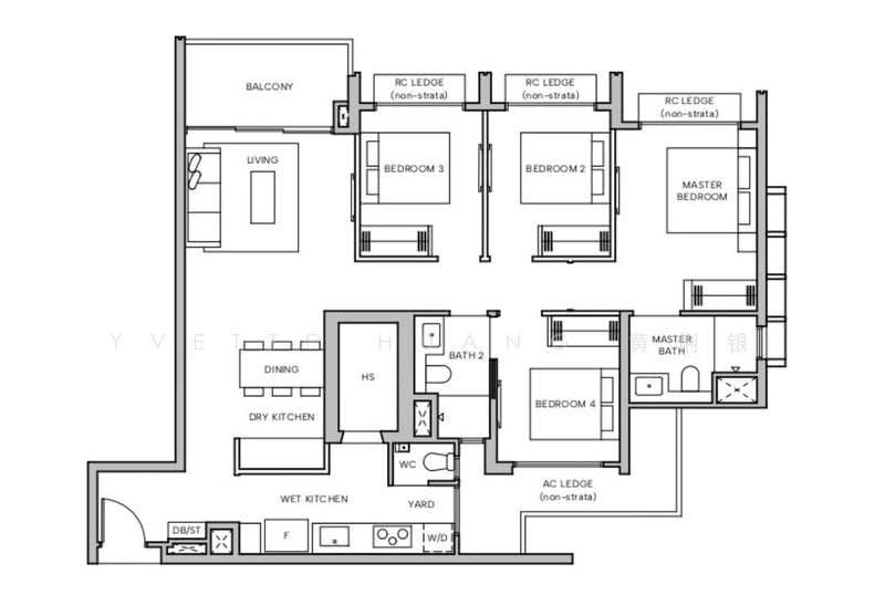 Hudson Place Residences, , 4 Bedrooms, 1,152 sqft, Condominium For Sale, by Yvette Huang 黄俐银, 500149173 - PropertyGuru.com.sg