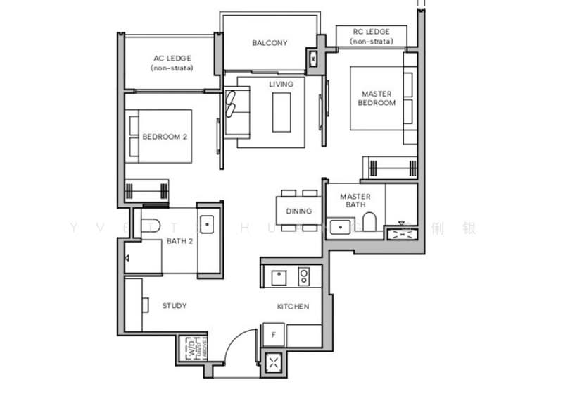 Hudson Place Residences, , 2 Bedrooms, 689 sqft, Condominium For Sale, by Yvette Huang 黄俐银, 500149181 - PropertyGuru.com.sg