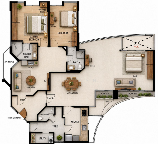 Maysprings, 2 Petir Road, 3 Bedrooms, 1,550 sqft, Apartment For Sale, by Hu Yan, 500149197 - PropertyGuru.com.sg