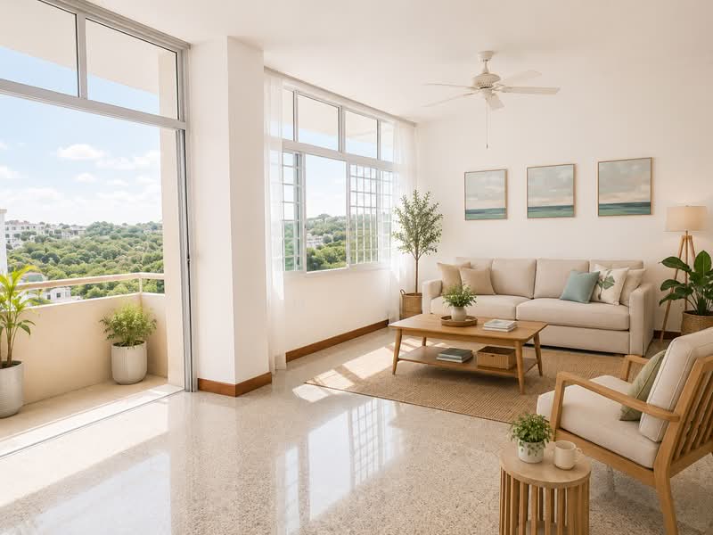 Maysprings, 2 Petir Road, 3 Bedrooms, 1,550 sqft, Apartment For Sale, by Hu Yan, 500149197 - Living Room - PropertyGuru.com.sg