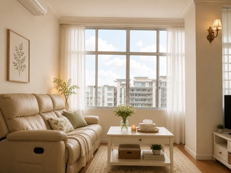 Maysprings, 2 Petir Road, 3 Bedrooms, 1,550 sqft, Apartment For Sale, by Hu Yan, 500149197 - Living Room - PropertyGuru.com.sg