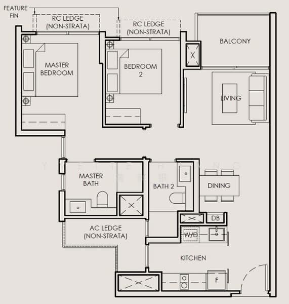 Thomson Reserve, , 2 Bedrooms, 646 sqft, Condominium For Sale, by Yvette Huang 黄俐银, 500149201 - PropertyGuru.com.sg