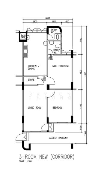 113 Hougang Avenue 1, 113 Hougang Avenue 1, 2 Bedrooms, 710 sqft, HDB Flat For Sale, by Rayson Cheong, 500149233 - PropertyGuru.com.sg