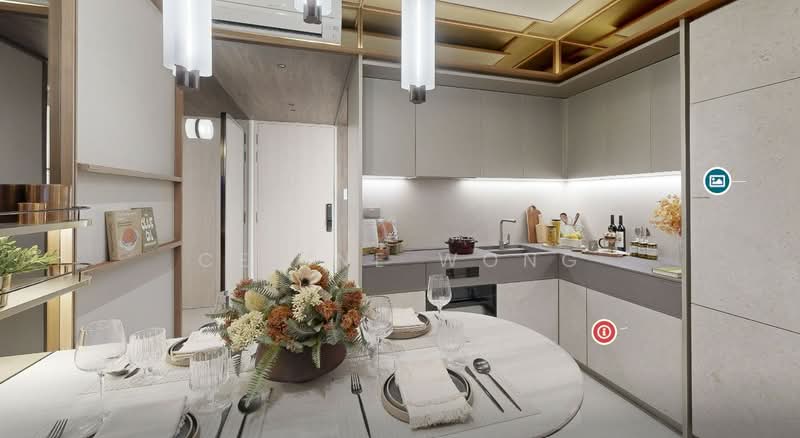 ⭐️ HIGH RENTAL YIELD, PRIME D01, WALK TO 3 MRT LINES, , 2 Bedrooms, 710 sqft, Condominium For Sale, by Celine Wong, 500149241 - Kitchen - PropertyGuru.com.sg