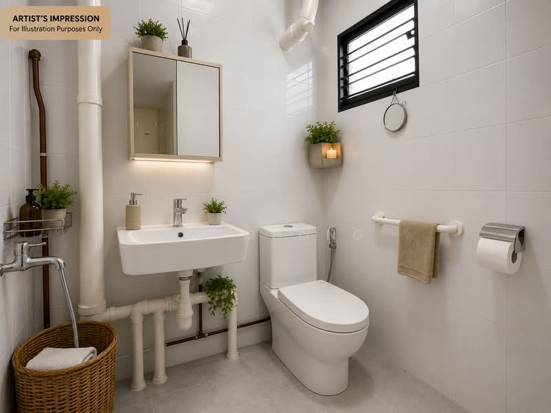 219 Jurong East Street 21, 219 Jurong East Street 21, 3 Bedrooms, 979 sqft, HDB Flat For Sale, by KC Chong, 500149347 - Bathroom - PropertyGuru.com.sg