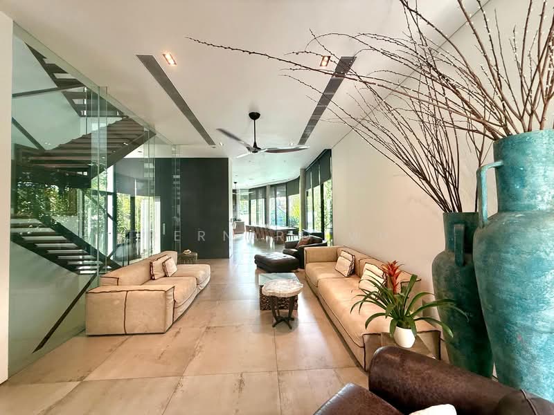 Beautiful Modern Bungalow Superb View ! King Albert Park MRT, Hua Guan Avenue Sian Tuan Avenue Binjai Park, 5 Bedrooms, 6,200 sqft, Bungalow House For Sale, by Bernard Wu, 500149349 - Living Room - PropertyGuru.com.sg