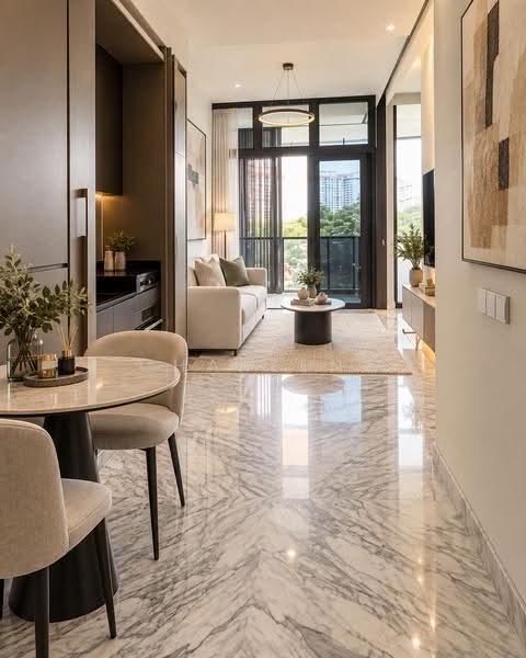 Van Holland, 188 Holland Road, Tanglin / Holland / Bukit Timah, 1 Bedroom, 495 sqft, Condominium For Sale, by Charlene Ho, 500149352 - Living Room - PropertyGuru.com.sg