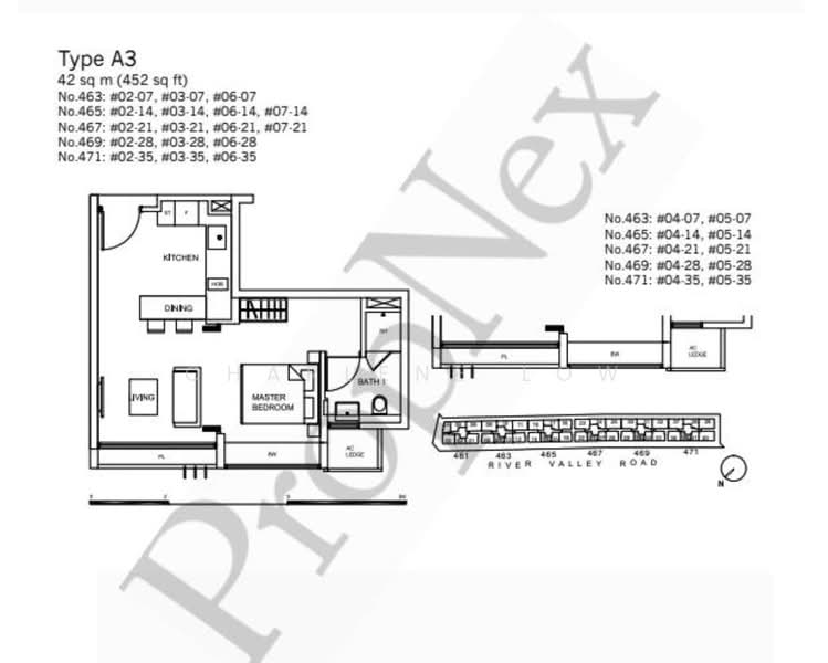 RV Residences, 467 River Valley Road, 1 Bedroom, 452 sqft, Condominium For Sale, by Charlene Low, 500149405 - PropertyGuru.com.sg