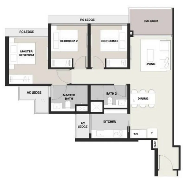 Clavon, Clementi Avenue 1, 3 Bedrooms, 958 sqft, Condominium For Sale, by Winfred Quek, 500149493 - PropertyGuru.com.sg