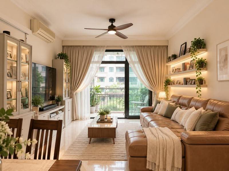 Hillview Green, 67 Hume Avenue, Clementi Park / Upper Bukit Timah, 3 Bedrooms, 1,281 sqft, Condominium For Sale, by Kesinee Kess, 500149681 - Living Room - PropertyGuru.com.sg