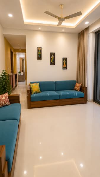 La Fiesta, Sengkang Square, 2 Bedrooms, 893 sqft, Condominium For Sale, by Alvin Tyh, 500149791 - Living Room - PropertyGuru.com.sg