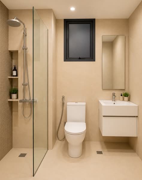 La Fiesta, Sengkang Square, 2 Bedrooms, 893 sqft, Condominium For Rent, by Alvin Tyh, 500149797 - Bathroom - PropertyGuru.com.sg