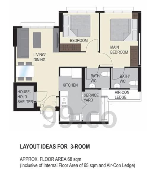 221A Sumang Lane, 221A Sumang Lane, 2 Bedrooms, 732 sqft, HDB Flat For Sale, by Jason Selvaraj, 500149860 - PropertyGuru.com.sg