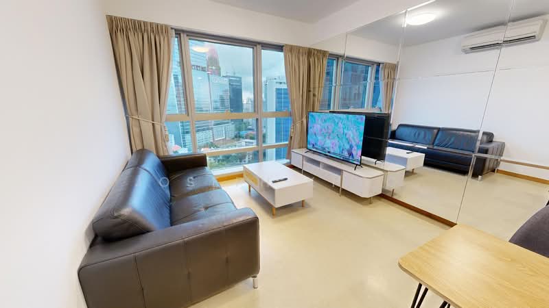 The Clift, 21 McCallum Street, 1 Bedroom, 527 sqft, Apartment For Sale, by Joseph Khoo, 500149931 - Living Room - PropertyGuru.com.sg