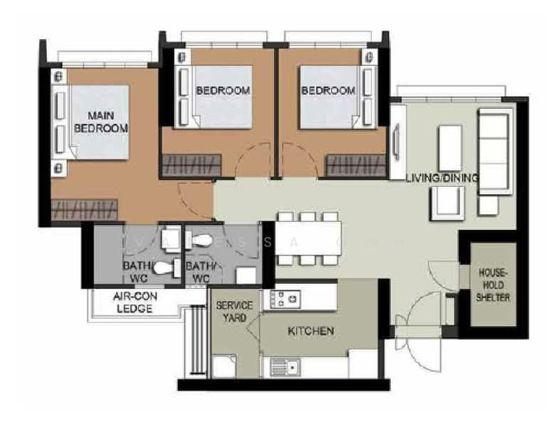 445A Clementi Avenue 3, 445A Clementi Avenue 3, 3 Bedrooms, 1,001 sqft, HDB Flat For Sale, by Vanessa Owh, 500149977 - PropertyGuru.com.sg