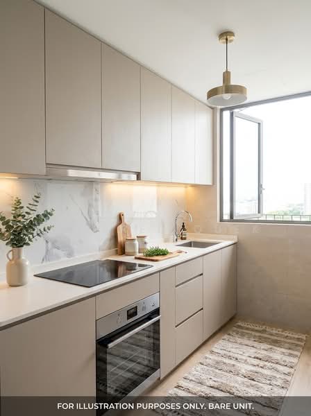 Treasure at Tampines, 57 Tampines Lane, 2 Bedrooms, 581 sqft, Condominium For Rent, by Winfred Quek, 500150026 - Kitchen - PropertyGuru.com.sg