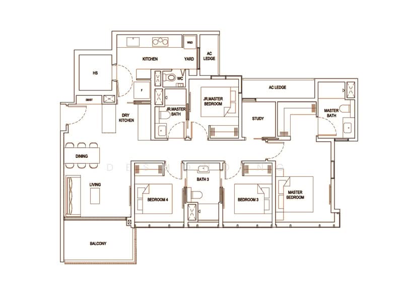 Bartley Vue, 6 Jalan Bunga Rampai, 4 Bedrooms, 1,356 sqft, Condominium For Rent, by Desmond Ng, 500150200 - PropertyGuru.com.sg