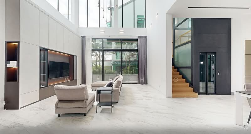 NEW-plus-$500K-Reno 3.5 Storey Semi-D with Lift, Pool & 3 Car Lots, , 5 Bedrooms, 6,937 sqft, Semi-Detached House For Sale, by Willi Ching, 500150208 - Living Room - PropertyGuru.com.sg