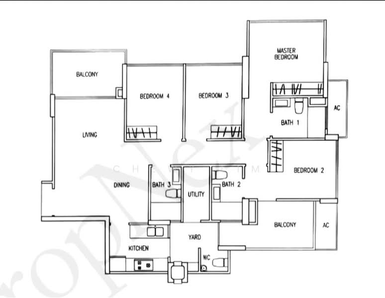 The Tampines Trilliant, 19 Tampines Central 7, 4 Bedrooms, 1,302 sqft, Condominium For Sale, by Chewy Lim, 500150304 - PropertyGuru.com.sg