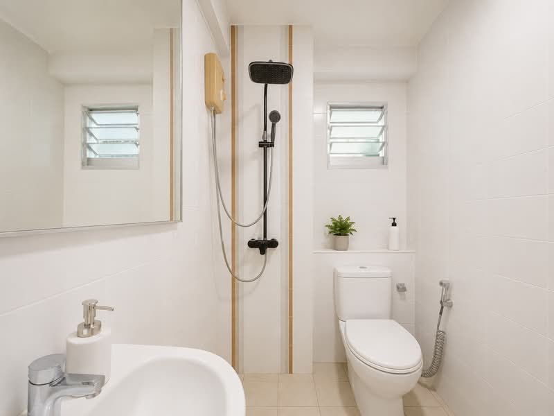 471B Upper Serangoon Crescent, 471B Upper Serangoon Crescent, 2 Bedrooms, 721 sqft, HDB Flat For Sale, by Terence Choo, 500150329 - Bathroom - PropertyGuru.com.sg