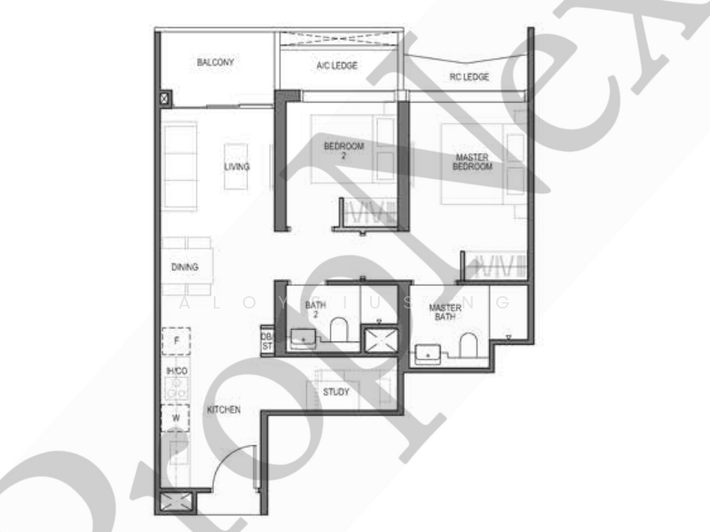 Blossoms By The Park, 9 Slim Barracks Rise, 2 Bedrooms, 721 sqft, Condominium For Sale, by Aloysius Ng, 500150390 - PropertyGuru.com.sg