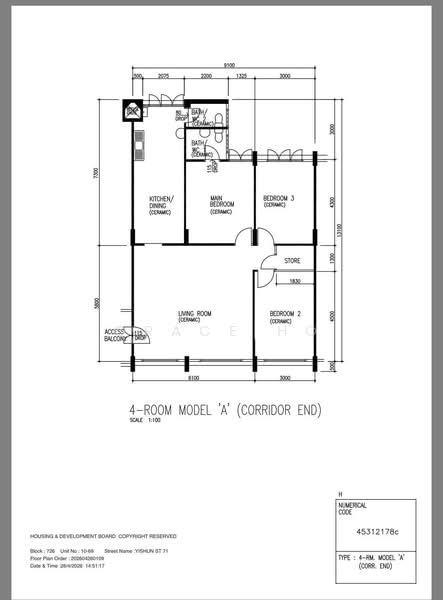 726 Yishun Street 71, 726 Yishun Street 71, 3 Bedrooms, 1,119 sqft, HDB Flat For Sale, by Grace Ho, 500150409 - PropertyGuru.com.sg