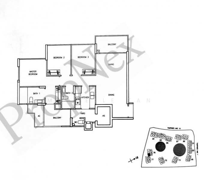 Waterview, 79 Tampines Avenue 1, 3 Bedrooms, 1,119 sqft, Condominium For Rent, by Michelle Tan, 500150414 - PropertyGuru.com.sg