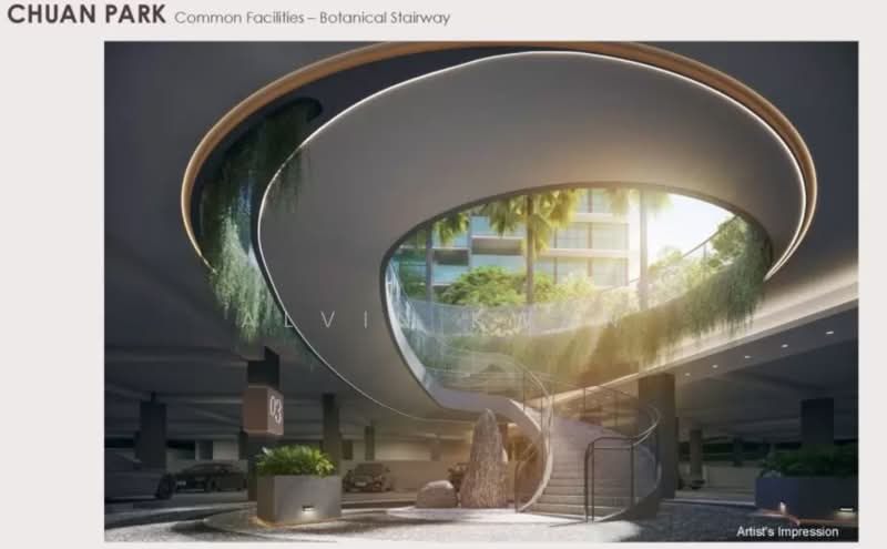 Chuan Park, 240 Lorong Chuan, 3 Bedrooms, 1,206 sqft, Condominium For Sale, by Alvin Kwan, 500150423 - Entrance - PropertyGuru.com.sg