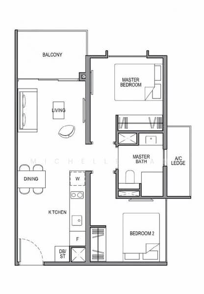 Park Colonial, 10 Woodleigh Lane, 2 Bedrooms, 624 sqft, Condominium For Rent, by Michelle Tan, 500150432 - PropertyGuru.com.sg