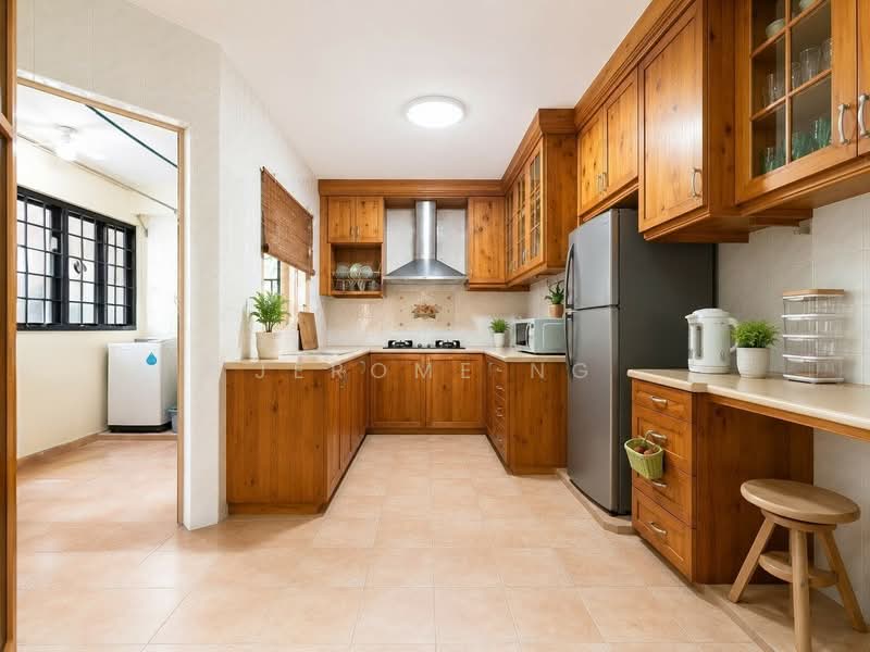 148 Rivervale Crescent, 148 Rivervale Crescent, 3 Bedrooms, 1,313 sqft, HDB Flat For Sale, by Jerome Ng, 500150477 - Kitchen view 2 - PropertyGuru.com.sg