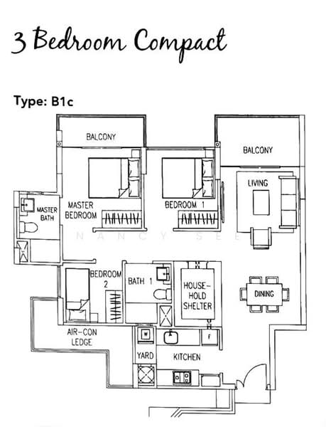 Watercolours, 25 Pasir Ris Link, 3 Bedrooms, 958 sqft, Executive Condominium For Sale, by Nancy See, 500150612 - PropertyGuru.com.sg