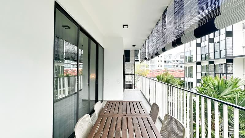 The Verandah Residences, 227 Pasir Panjang Road, 4 Bedrooms, 1,249 sqft, Condominium For Rent, by Melissa Yeo, 500150653 - Balcony - PropertyGuru.com.sg